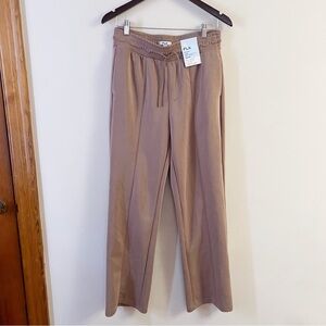 FLX High Rise Solace Straight Leg Sweatpants Women’s Medium NEW Taupe Color